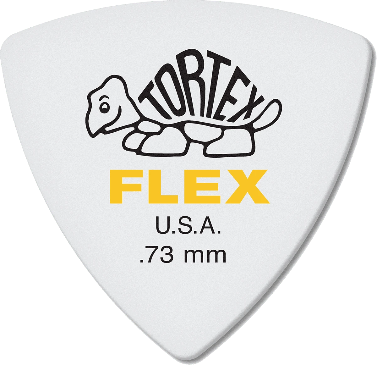 Dunlop Flex white Traingle 0,73mm 12 Stück